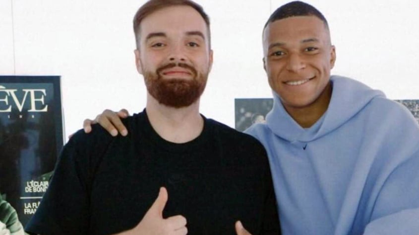 Ibai Llanos y Kylian Mbappé