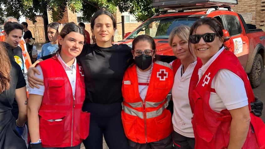 ¿Qué tipo de trabajo hizo la Rosalia en Valencia tras el paso de la Dana?