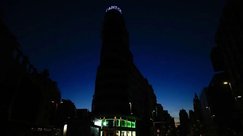 Madrid, durante el apagón masivo del 28 de abril