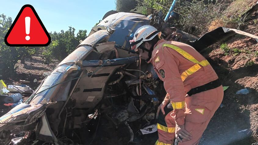 Accidente de helicóptero en Puzol