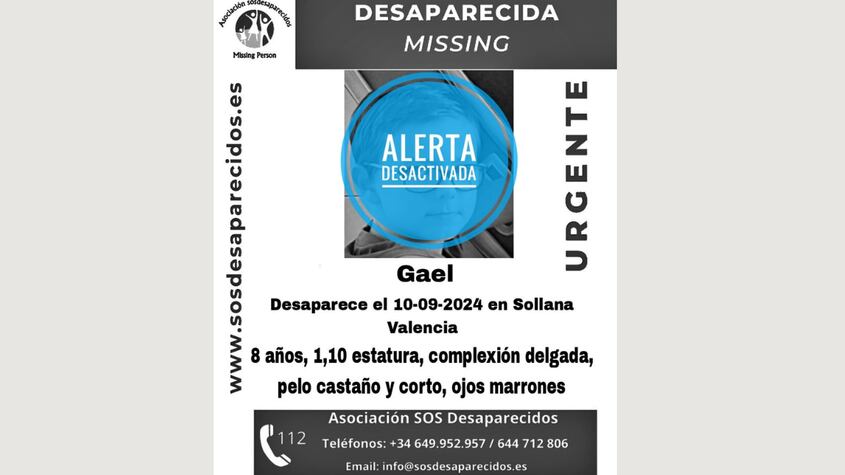 Tras 4 días de búsqueda, encuentran a Gael, el niño perdido en Valencia