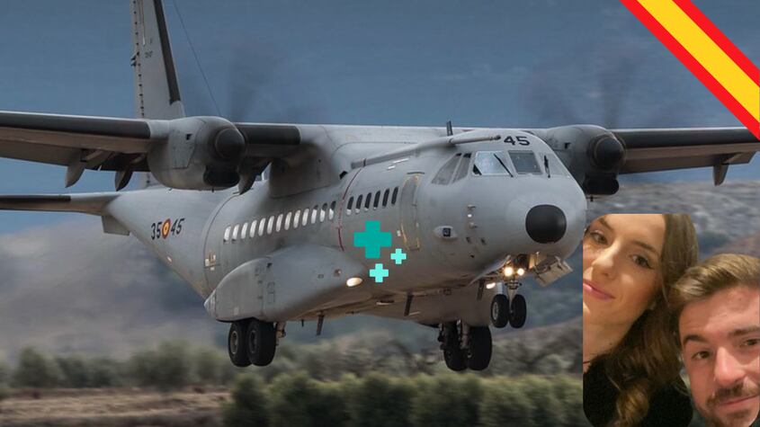 Horas claves: Luis Sánchez, novio de Ángela Agudo, urge al Gobierno por un avión militar