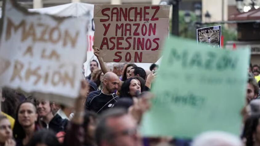 Manifestaciones contra Carlos Mazón Guixot tras la DANA en Valencia