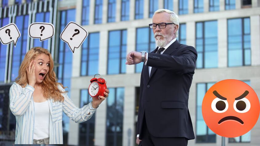 El significado de que una persona sea impuntual