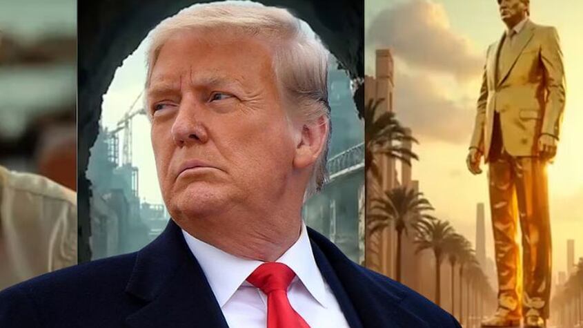Donald Trump y su vídeo de la Franja de Gaza hecho en IA