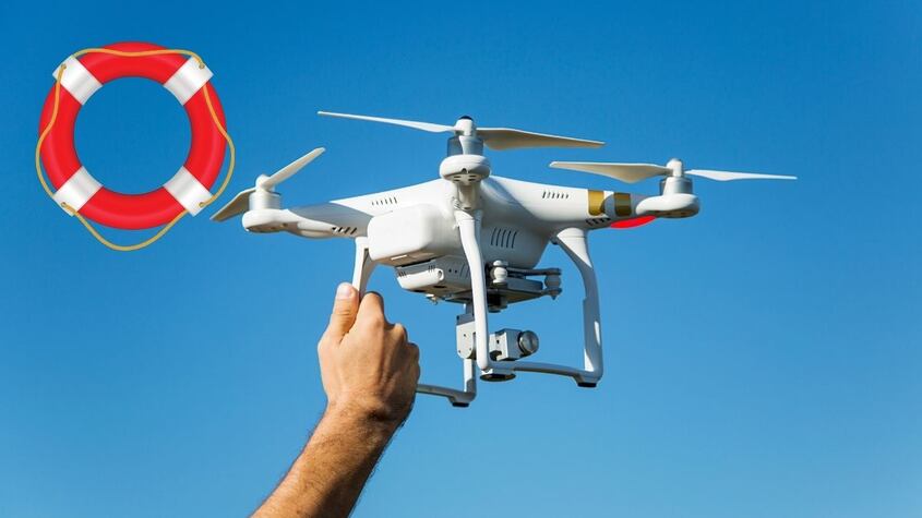 Dron de salvamento