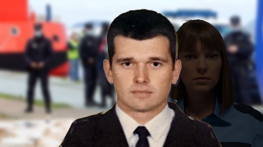 Óscar Sánchez Gil y su esposa