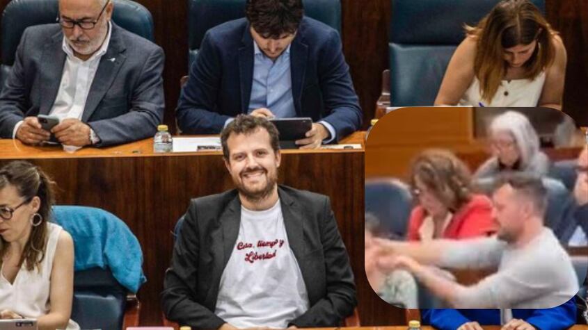 Asamblea de Madrid multa con 22 sueldos a un diputado que hizo el gesto de un disparo