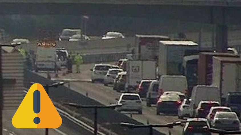 Accidente de camión en la A-1 de Madrid