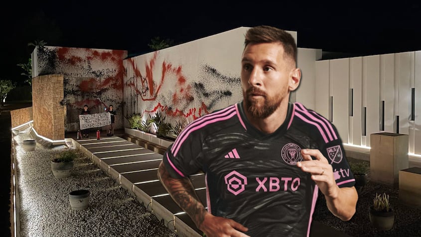 Vandalismo a la casa de Lionel Messi: Javier Milei apuntó contra Pedro Sánchez