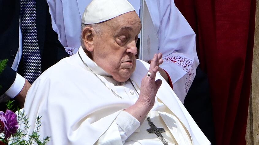 Papa Francisco I, horas antes de morir.