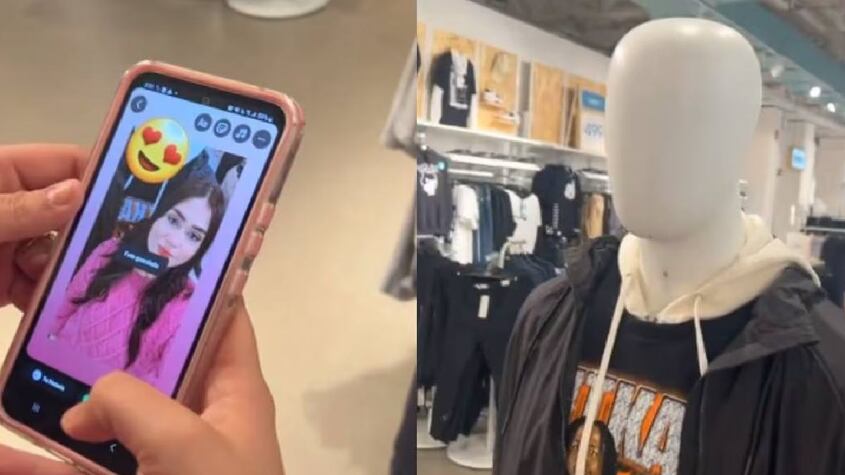 Mujer es viral por mostrar a su novio maniquí en redes sociales