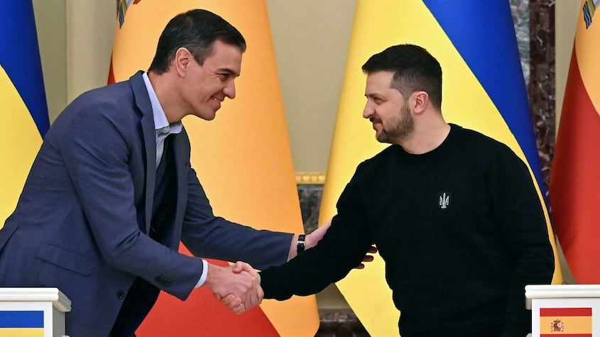 Pedro Sánchez y Zelenski.