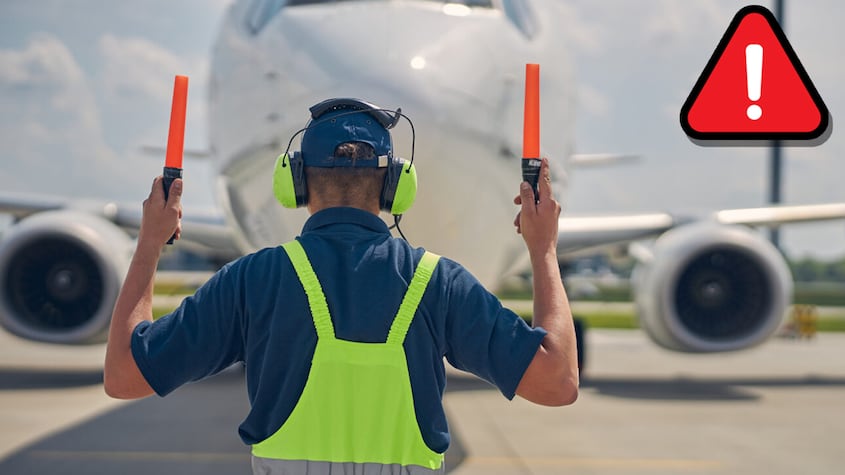 Trabajador del aeropuerto