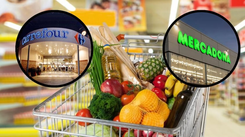 Adiós para siempre: mujer comparó los tickets de compra mensual de Mercadona y Carrefour y hay un aplastante ganador