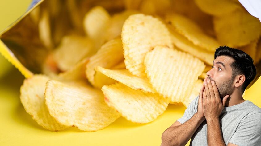 Patatas fritas sabor jamón.