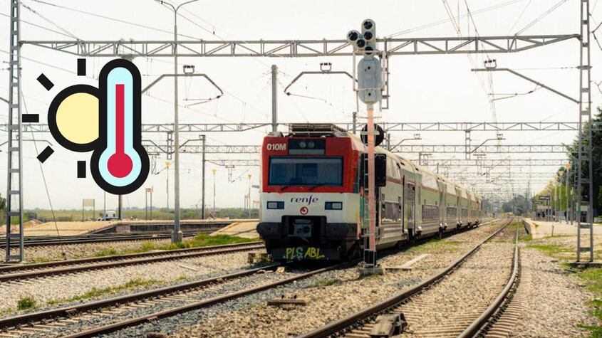El Renfe difunde plan de contingencia para sobrellevar la ola de calor