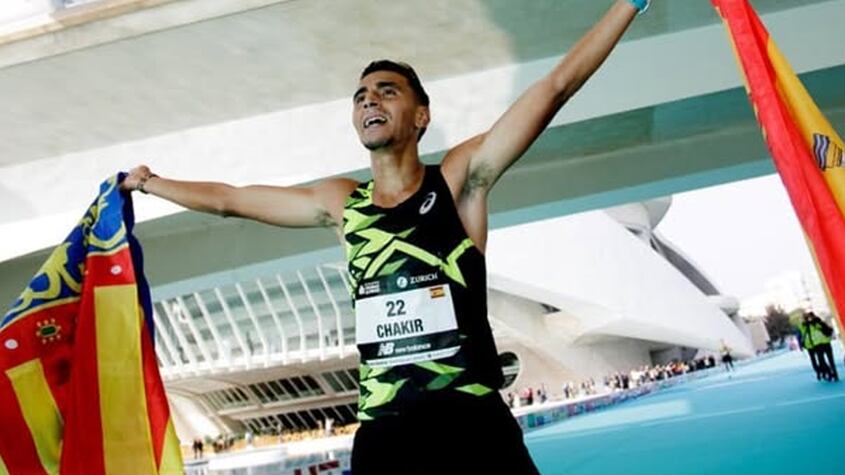 Ibrahim Chakir en la Maratón de Valencia 2024