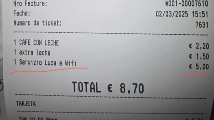 Factura café