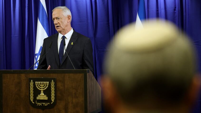 Benny Gantz, miembro del gabinete de guerra de Israel, renuncia al Gobierno
