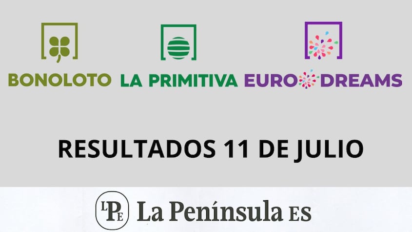 Bonoloto, Primitiva y Eurodreams: Resultados del sorteo del jueves, 11 de julio de 2024
