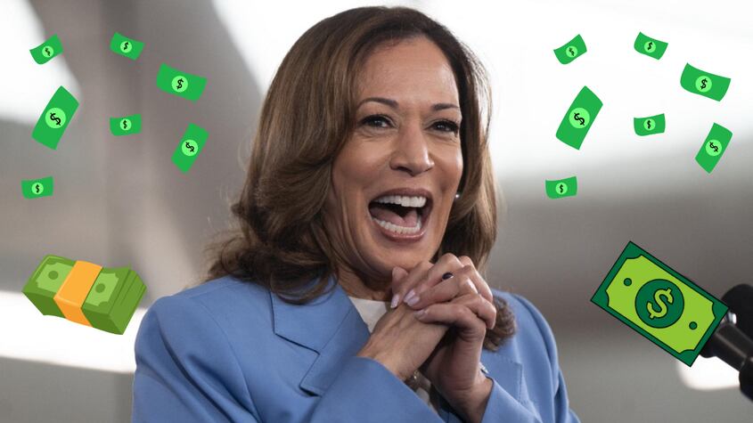 Efecto Kamala: 2,4 millones de estadounidenses aportan US$ 201 millones a su campaña