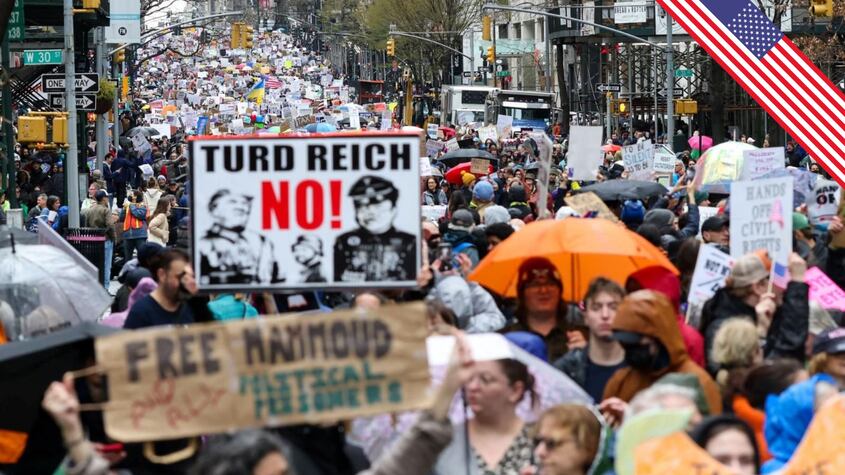 Impactantes protestas en más 1.400 ciudades de EEUU en contra de las políticas de Trump