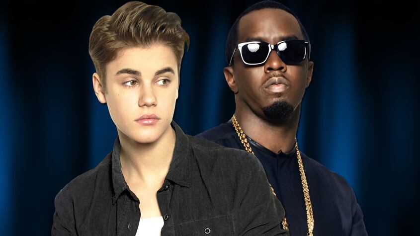 Justin Bieber y Sean "Diddy" Combs (Puff Daddy)