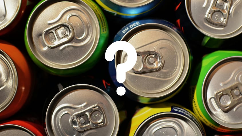 Latas de refresco.