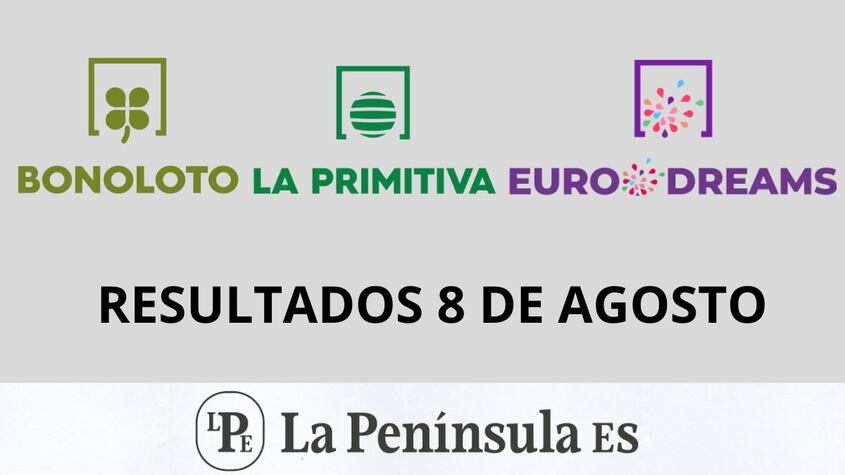 Bonoloto, Primitiva y Eurodreams: Resultados del sorteo del jueves, 8 de agosto de 2024