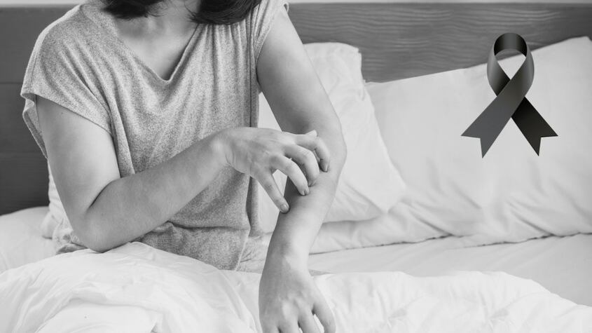 Muere en la cama