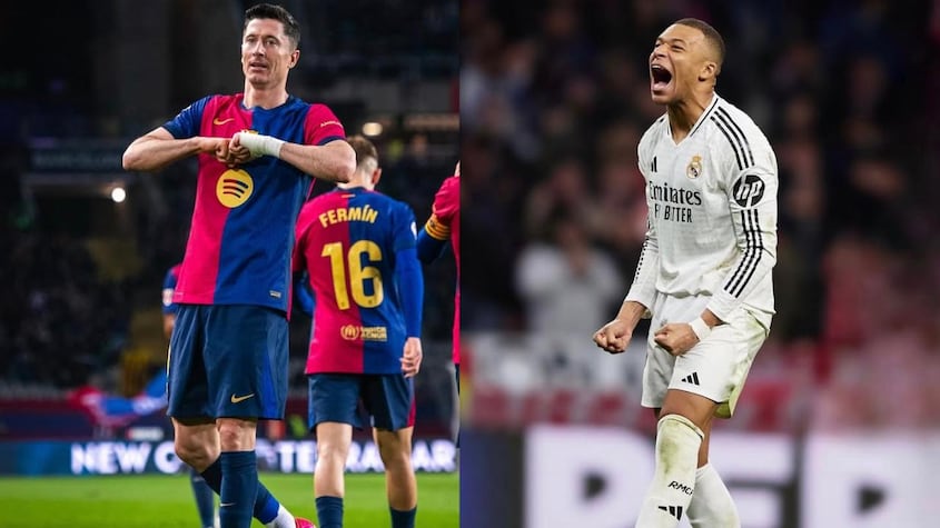 Toma aire antes de conocer cuánto ganan por semana Mbappé de Real Madrid y Lewandowski de Barcelona