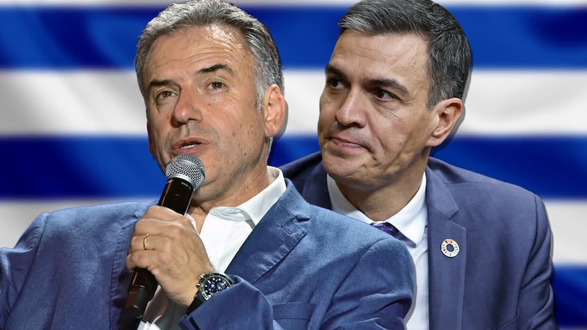 Yamandú Orsi y Pedro Sánchez