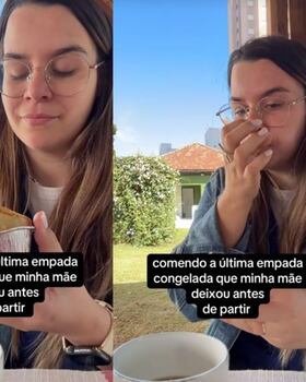 Joven se graba comiendo el último panqué que preparó su mamá antes de morir y hace llorar a redes